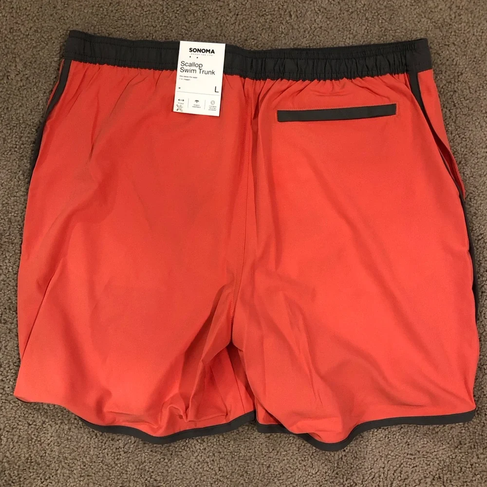 Sonoma Goods For Life Scallop Swim Trunks - Picture 4 of 4
